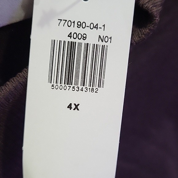 NWT Old Navy Cozecore Go Dry Dark Raisin Lightweight Turtleneck Crop Top Size 4X - Picture 4 of 7